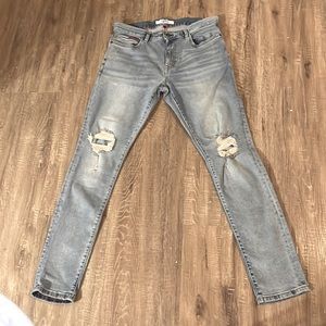 Tommy Hilfiger-Skinny ripped jeans -
